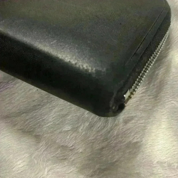 Chanel Black Long Zip Wallet w/ COA - Picture 11 of 13